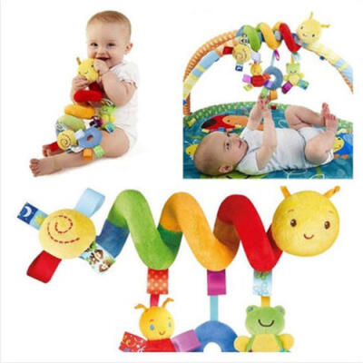 

Baby Infant Rattles Plush Animal Stroller Hanging Bell Play Toy Doll Soft Bed CA