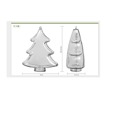 

5PCS CLEAR IRIDESCENT GLASS BAUBLES BALLS CHRISTMAS ORNAMENT 8-12CM 5 SHAPES UK