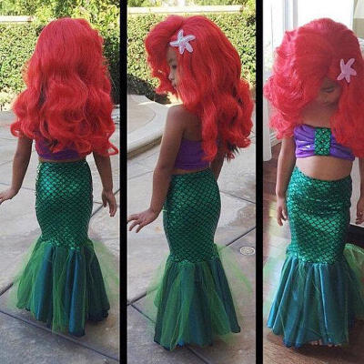 

Mermaid Baby Girls Bikini Set Cosplay Swimwear Swimsuit Bathing Suit Costume