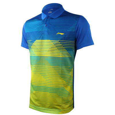 

Li Ning LI-NING Бадминтон Спортивная одежда Мужская футболка Футболка с короткими рукавами дышащая влажность M код