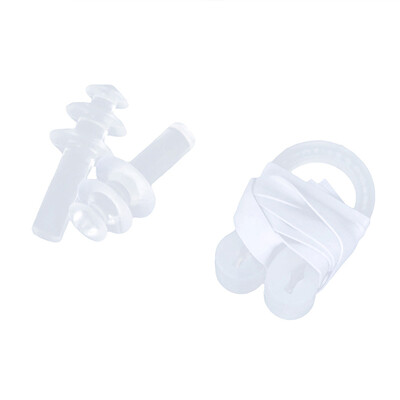 

TaTanice swimming earbuds nose clip suit waterproof non - deformation stent to prevent choking water