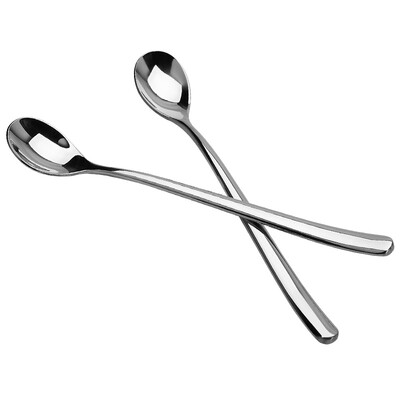 

Jingdong supermarket the United States kitchen maxcook stainless steel long handle round spoon two loaded silver month series MCGC-162 thick anti-hot&drop
