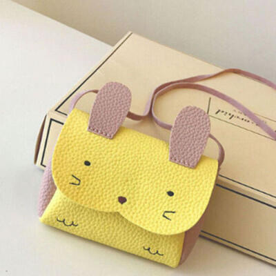 

Cute Kids Girls PU Leather Mini Shoulder Bag Handbags Crossbody Cat Print Bags