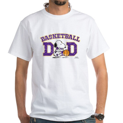 

CafePress - Snoopy Basketball Dad White T-Shirt - 100 Cotton T-Shirt White