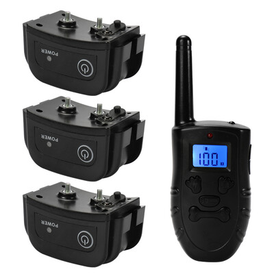

Retractable Waterproof Electric Shock Vibration Dog Trainer Remote Control Fit All Size Dogs Bark Stop Collar LCD Display Petraine