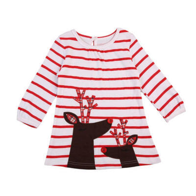 

2017 Newest Baby Girls Christmas Xmas Reindeer Little Girls Cute Dress One Piece