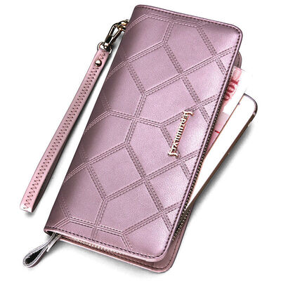 

Семь волков (SEPTWOLVES) дамские сумочки Европа и США тренда кошелек кошелек дикий досуг длинный параграф многоцелевой портативный мешок фиолетовый 43261191-22