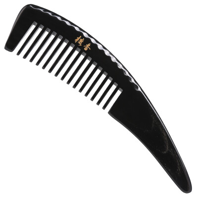 

Jingdong supermarket] comb incense crescent angle black buffalo horn comb J1801