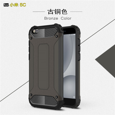 

Fivice Xiaomi MI 5C case Luxury Silicone Diamond Armor PC Hard Shell Phone Case