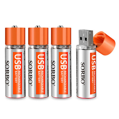 

USB Rechargeable AA Batteries for Face Master 15V 4pcs
