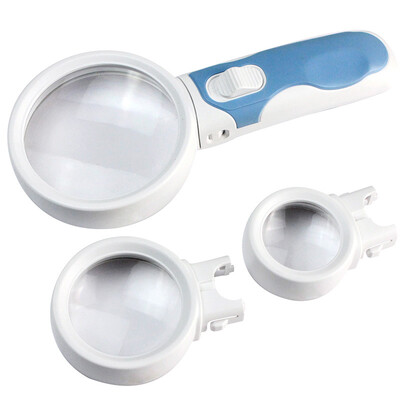 

MIXOUT 5 times 10 times 16 times interchangeable combination of magnifying glass LED Light