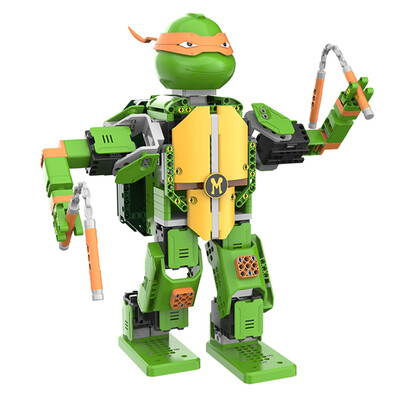

Союз Brother Teenage Mutant Ninja Turtles - Микеланджело интеллектуальных строительные блоки собраны электрическая дистанционное управление роботом игрушка