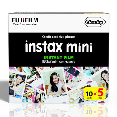 

Fuji (FUJIFILM) INSTAX фотокамера MINI фотобумага (пленка) белая сторона (5 упаковка)