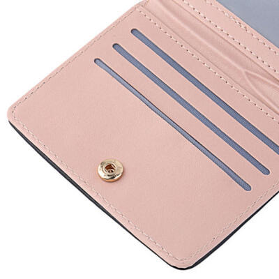 

Black Purse Love Lady Leather Clutch Bifold Short Wallet Card Holder Handbag Top