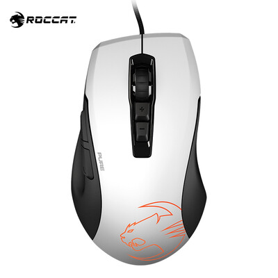 

German Ice Leopard ROCCAT Magic Leopard Nightingale Kone Pure Owl-Eye Game Mouse Wired E-sports Mouse Computer Office Mouse Macro Small Hand God of War White