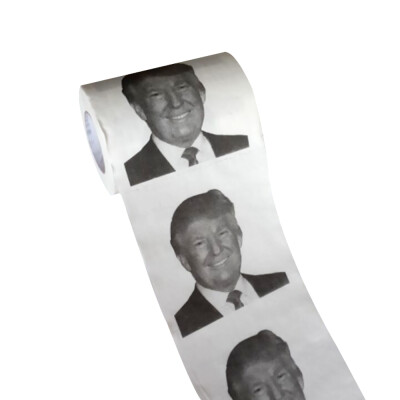 

240 SheetsRoll 2 Layers Hillary Clinton PresidentDonald Trump Toilet Paper Novelty Funny Gag Humor Printed Pattern Paper Towel P