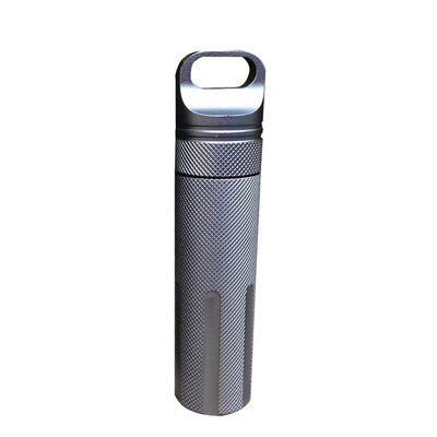 

Outdoor Strong CNC Waterproof Emergency First Aid Kits Safety Survival Pill Bottle Aluminium Camping EDC Tanks Box for Cigarettes