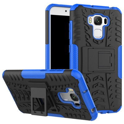 

Fivice Zenfone 3 max 55" ZC553KL Case TPU anti-fall tire pattern back clip bracket phone case