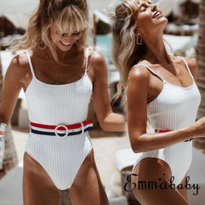 

New Women One-Piece Swimsuit Beachwear Swimwear Push-up Monokini Bikini Bathing