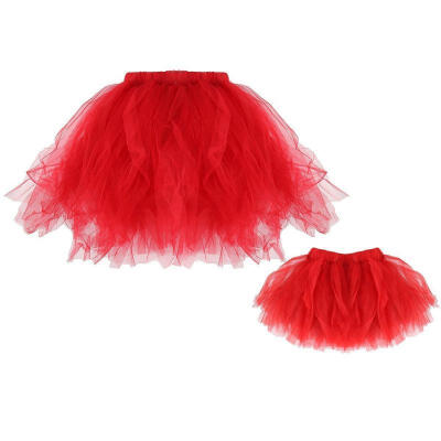 

Mother Daughter Matching Women Girls Party Tutu Skirts Dress Pettiskirt UK Stock