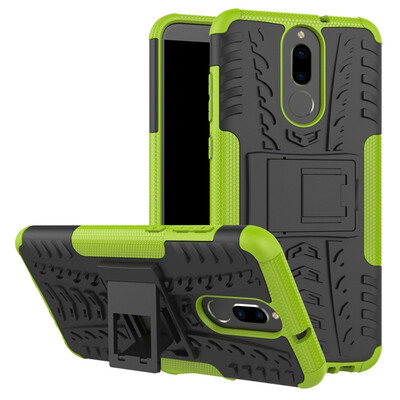 

Fivice Huawei nova 2i Case TPU anti-fall tire pattern back clip bracket phone case