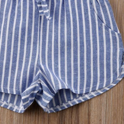 

USA Newborn Kid Baby Girls Striped Romper Bodysuit Jumpsuit Outfits Playsuit HZ