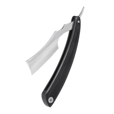 

Straight Razor Handmade Wooden Scale Shaving Razor Stainless Steel Folding Shaving Tool