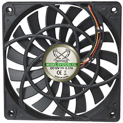 

Кос (SCYTHE) SY1212SL12H-Р 12см вентилятор (тонкая толщина секции 12 мм / 2000 об / 4pin Температура ШЕЙ-управление)