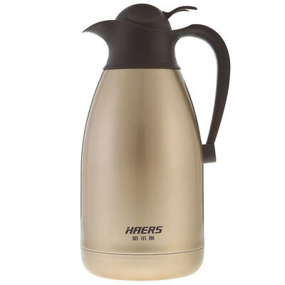 

Halle 2000ml stainless steel vacuum insulation home office business coffee pot water bottle thermos bottle LK-2000K champagne gold