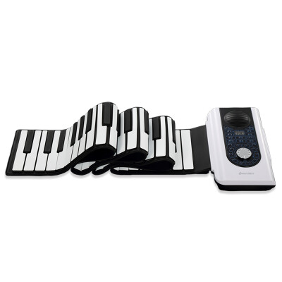 

Noe iword hand roll piano 88 key professional version of the portable folding keyboard white