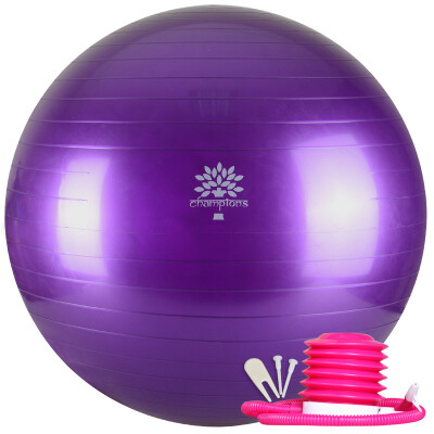 

AOYI 75cm thick explosion-proof fitness ball with inflatable tube purple