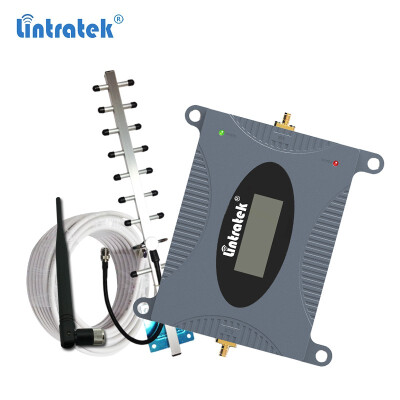 

Lintratek 3G Mobile Signal Booster Cell Phones Repeater Amplifier UMTS 2100MHz Band 1 Yagi Antenna Set for 3G Voice&Data
