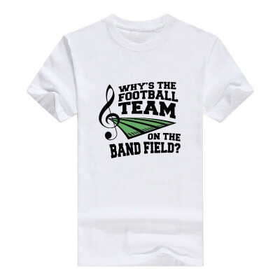 

Whys The Football Team On Band Field Marching Band Short Sleeve Mens T-Shirt