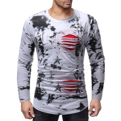 

Fashion Mens Casual Long Sleeve Shirts Formal Slim Fit Shirt Tops Blouse T-Shirt