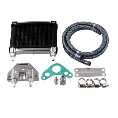 

MB-OCC041 Universal Motorcycle CNC Aluminum Engine Oil Cooler Cooling Radiator Kit for 50cc 110cc 125cc 140cc 150cc ATV PIT PRO Tr