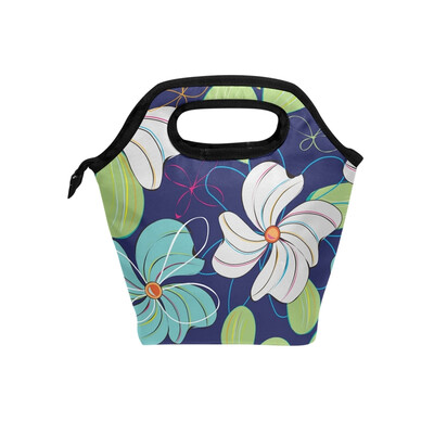 

Lunch Bag Tote Bag Colorful Leaves Travel Picnic Organizer Lunch Holder Handbags Lunch Bag Box