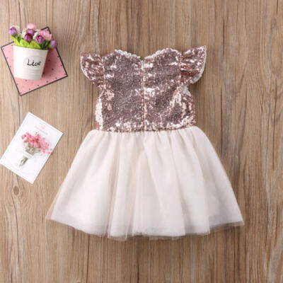 

Toddler Baby Kids Girls Party Princess Dress Sequin Pageant TuTu Outfit AU1