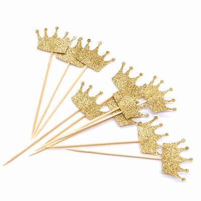 

UpperX Birthday party crown cake inserts diy insertGold