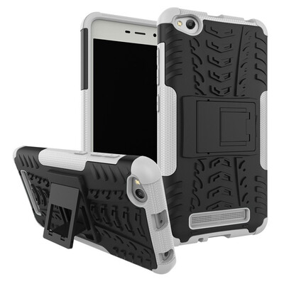 

Fivice Redmi 4A Case TPU anti-fall tire pattern back clip bracket phone case