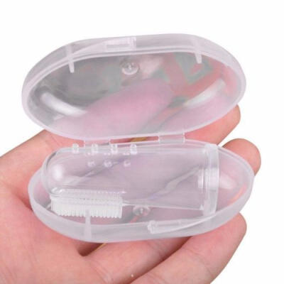 

New Baby Kids Soft Silicone Finger Toothbrush & Gum Brush Clean Teeth