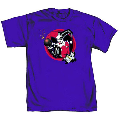 

DC Comics Harley Quinn Dolly Mens Purple T-Shirt