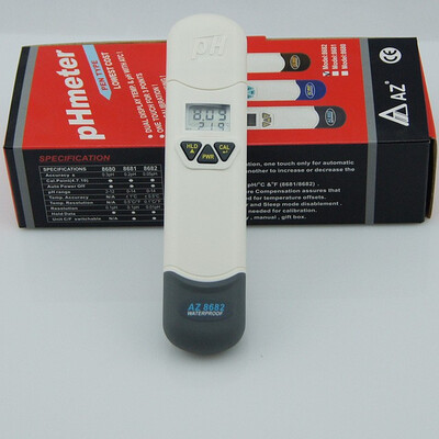 

AZ8682 Waterproof Digital PH Testing Pen PH Meter Temperature Tester With LCD Dual Display Range 0-140PH Accuracy 005PH