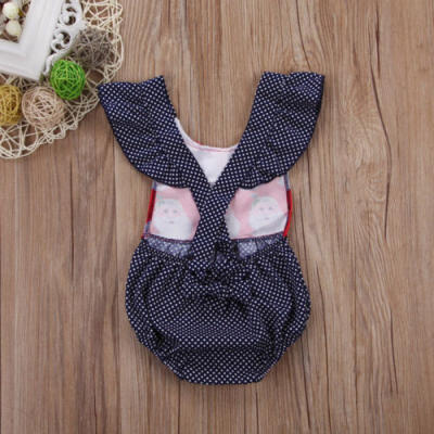 

AU Stock Xmas Baby Kids Girls Infant Romper Jumpsuit Bodysuit Clothes Outfits