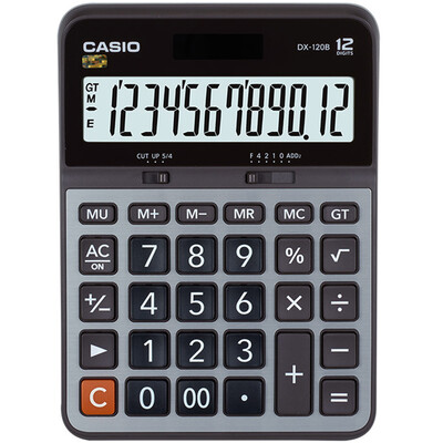 

CASIO DX-120B Калькулятор бизнес-мейнфрейма Серый DX-120S Upgrade