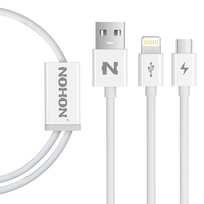 

NOHON 2-in-1 Charging Cable for Apple&Android
