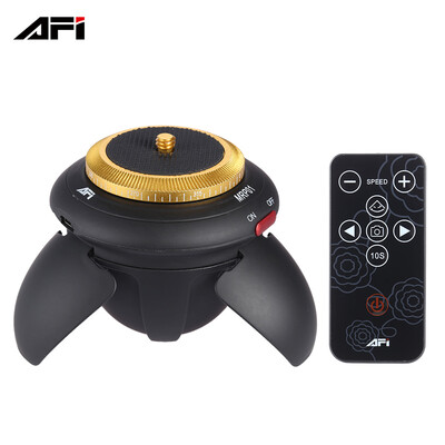 

AFI MRP01 Mini Electric Panorama Head 360° Rotation Time Lapse Tripod Head for Selfie Stick Smartphones for GoPro Action Camera Po