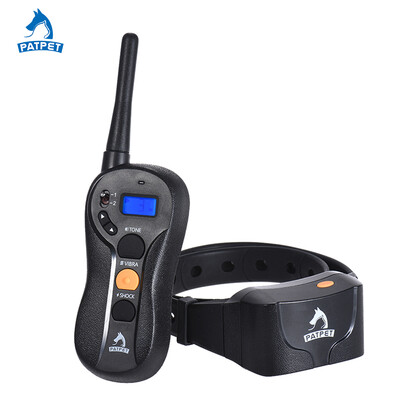 

PATPET p-collar Large Medium Small Dog Training Collar BeepVibraShock No Bark Collar 16 Sensitivity Control 656yd Remote Recharg