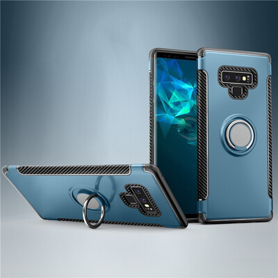 

Fivice Samsung Galaxy Note 9 case PC metal ring shell magnetic car bracket TPU phone case