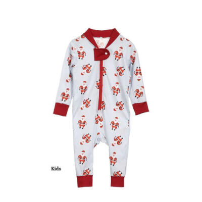 

Family Matching Pajamas Kids Mom Dad Cute Santa Claus Printed Jumpsuit Sleepwear