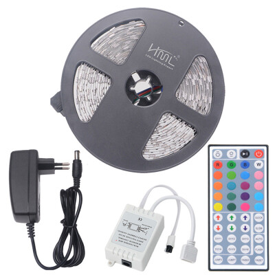 

HML 5M 72W 5050 RGB LED Strip Light with 44 Keys Remote Control And EU Adapter